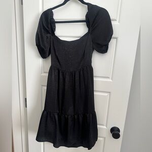 Park & Fifth Elegant Black Open Back Dress